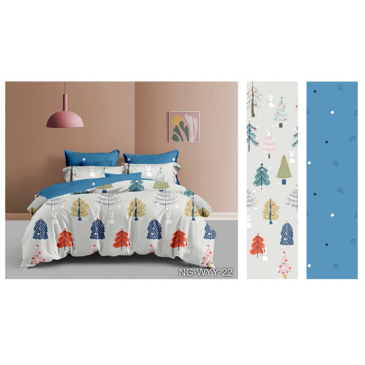 Полуторный комплект постельного белья из поплина